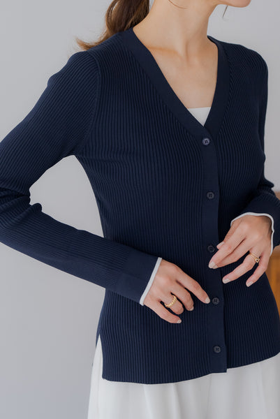 【9月16日(火)20:00〜 販売開始】バイカラーカーディガン｜BICOLOR CARDIGAN