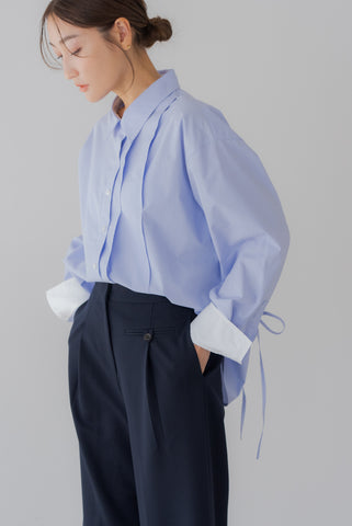 【8月25日(月)20:00〜 販売開始】バックリボンシャツ｜BACK RIBBON SHIRT