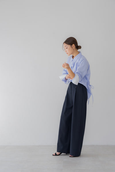 【8月25日(月)20:00〜 販売開始】バックリボンシャツ｜BACK RIBBON SHIRT