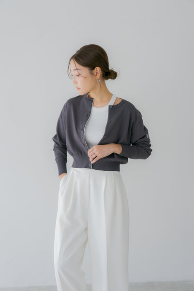 【8月28日(木)12:00〜 受注予約開始】ベーシックショートカーディガン｜BASIC SHORT CARDIGAN