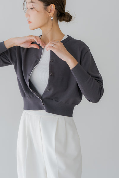 【8月28日(木)12:00〜 受注予約開始】ベーシックショートカーディガン｜BASIC SHORT CARDIGAN
