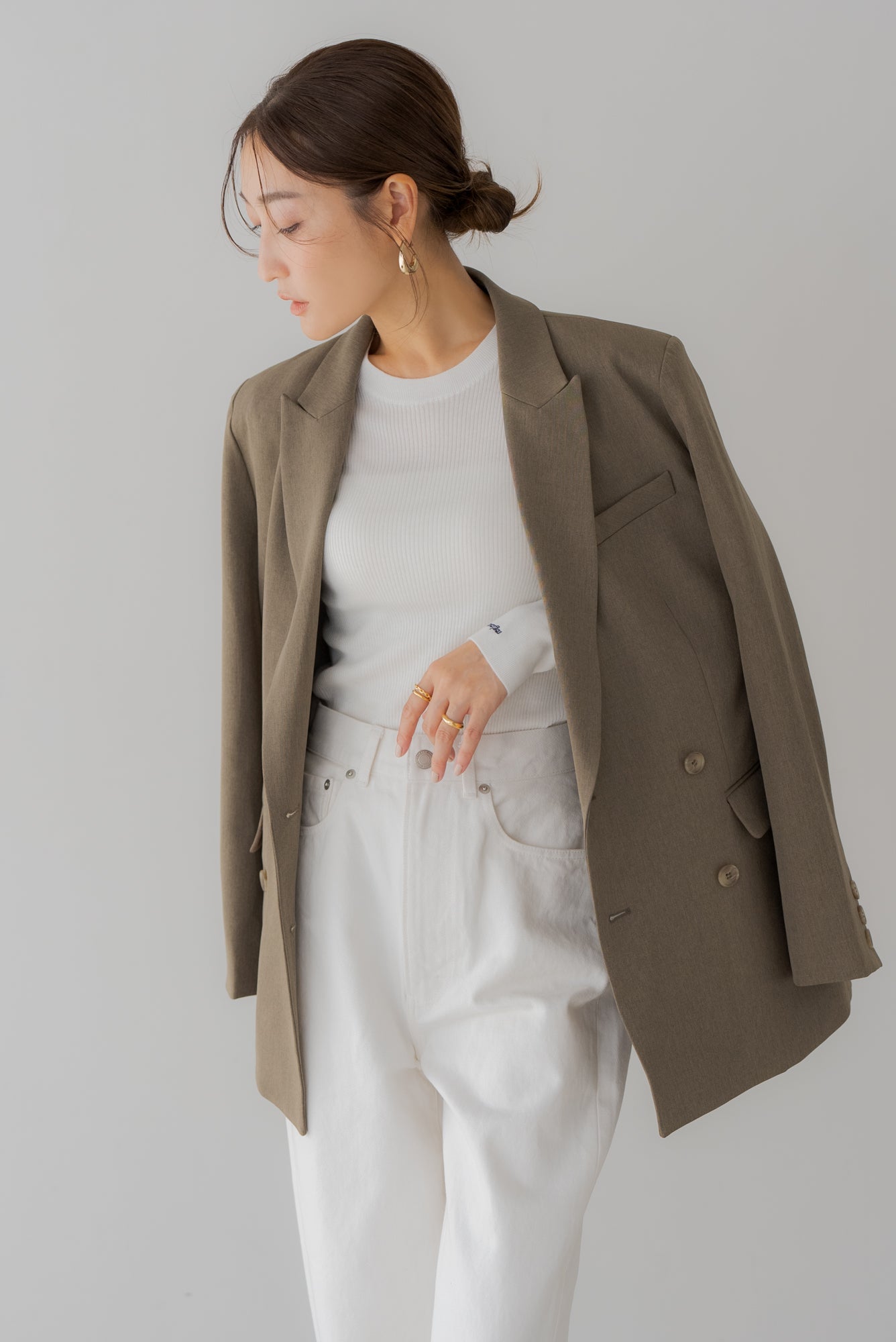 【値下げ】regleam パディングAラインコート　ベージュ パディングAラインコート｜PADDING A LINE COATの通販｜regleam