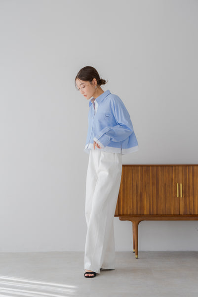 【9月16日(火)20:00〜 販売開始】レイヤードショートシャツ｜LAYERED SHORT SHIRT