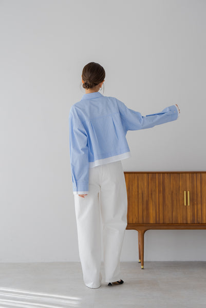 【9月16日(火)20:00〜 販売開始】レイヤードショートシャツ｜LAYERED SHORT SHIRT