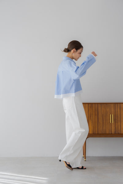 【9月16日(火)20:00〜 販売開始】レイヤードショートシャツ｜LAYERED SHORT SHIRT
