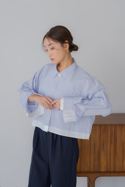 【9月16日(火)20:00〜 販売開始】レイヤードショートシャツ｜LAYERED SHORT SHIRT