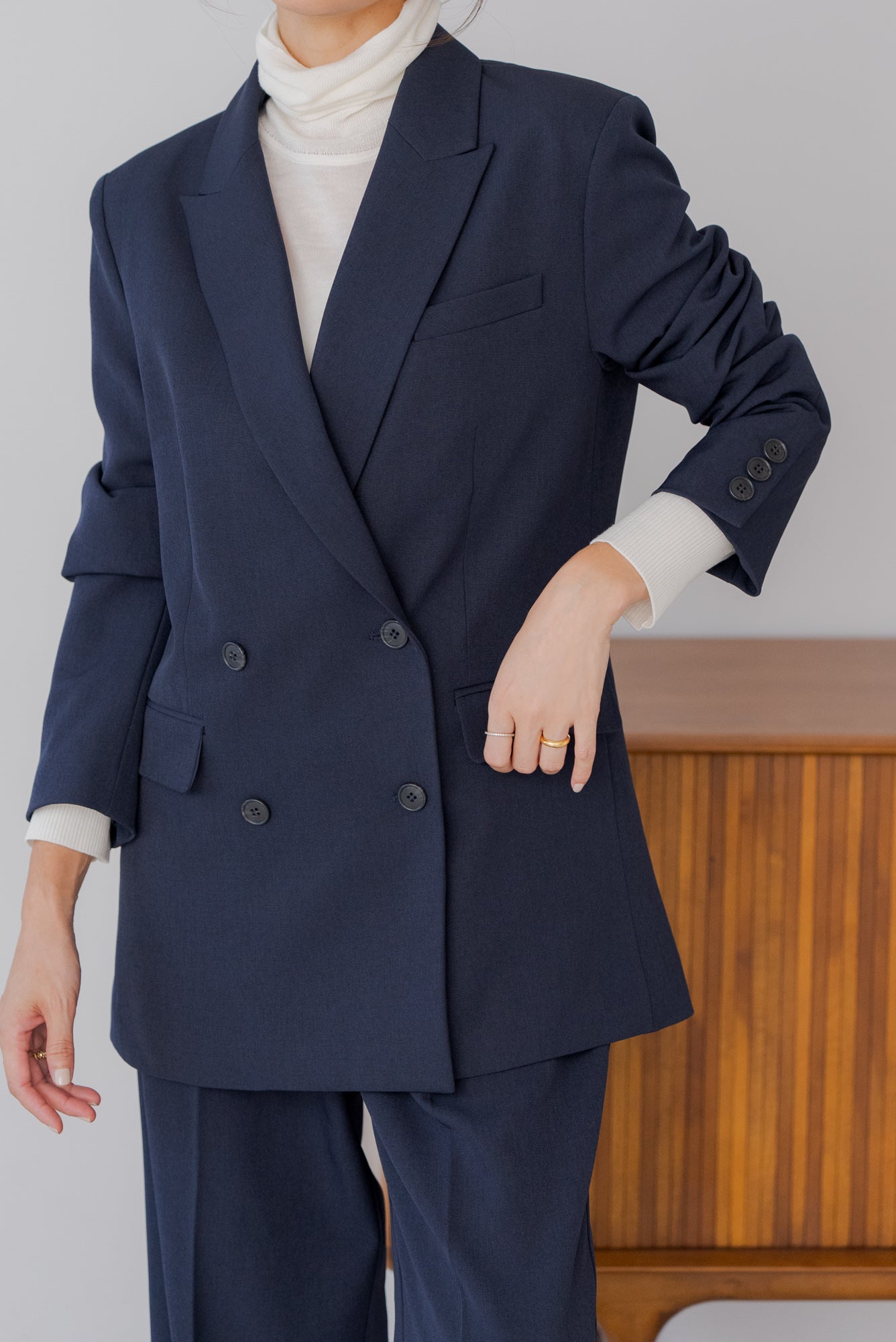 regleamリグリーム ブークレボタンジャケット ブークレジャケット