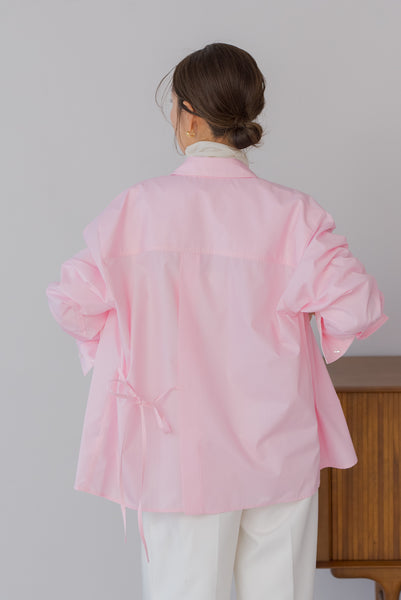 【8月25日(月)20:00〜 販売開始】バックリボンシャツ｜BACK RIBBON SHIRT