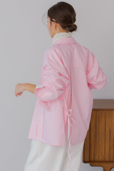 【8月25日(月)20:00〜 販売開始】バックリボンシャツ｜BACK RIBBON SHIRT