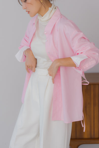 【8月25日(月)20:00〜 販売開始】バックリボンシャツ｜BACK RIBBON SHIRT
