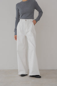 regleam リグリーム　シンチバックデニム　ホワイト　XS シンチバックデニム｜CINCH-BACK DENIMの通販｜regleam