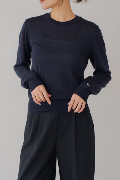 【10月15日(水)20:00〜 販売開始】ウールクルーネックニット｜WOOL CREWNECK KNIT