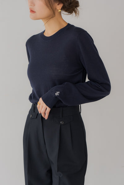 【10月15日(水)20:00〜 販売開始】ウールクルーネックニット｜WOOL CREWNECK KNIT