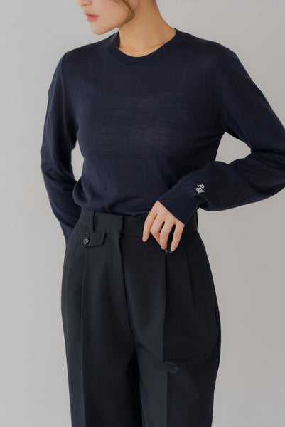 【10月15日(水)20:00〜 販売開始】ウールクルーネックニット｜WOOL CREWNECK KNIT
