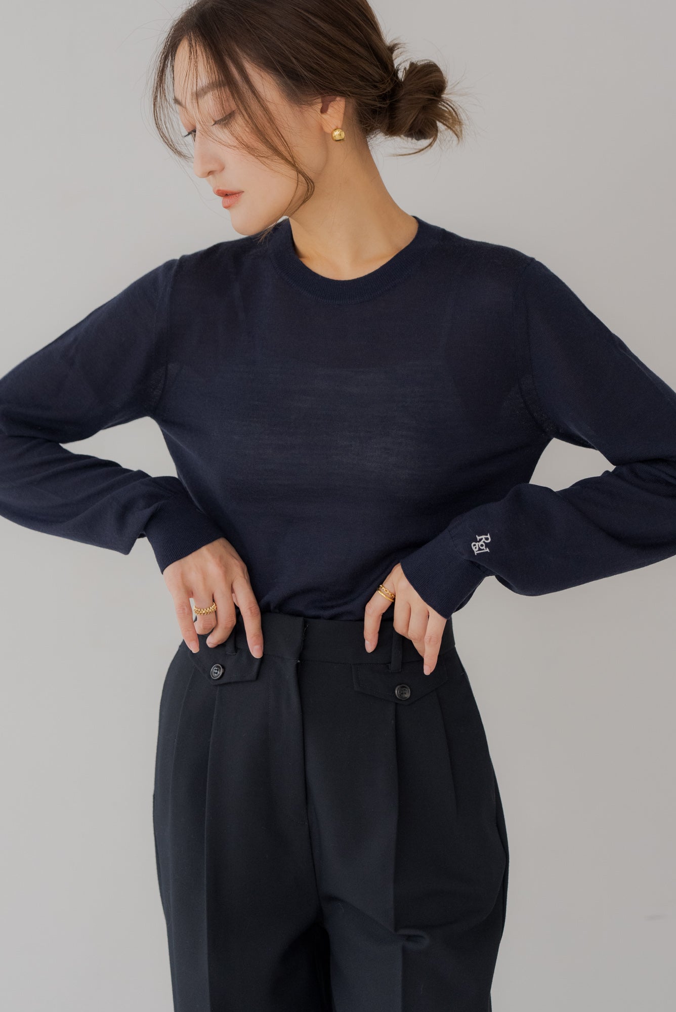 【10月15日(水)20:00〜 販売開始】ウールクルーネックニット｜WOOL CREWNECK KNIT