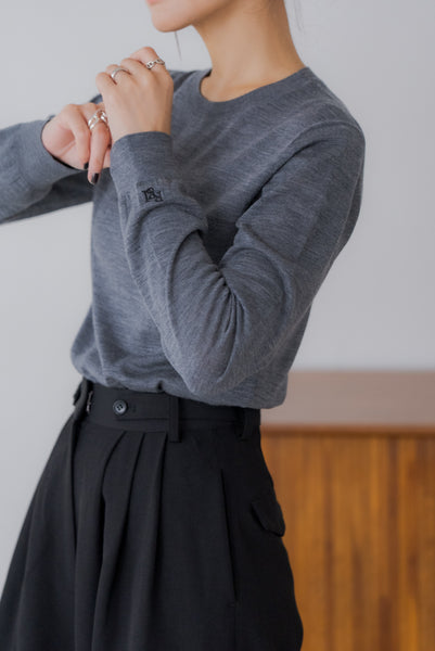 【10月15日(水)20:00〜 販売開始】ウールクルーネックニット｜WOOL CREWNECK KNIT