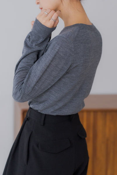 【10月15日(水)20:00〜 販売開始】ウールクルーネックニット｜WOOL CREWNECK KNIT