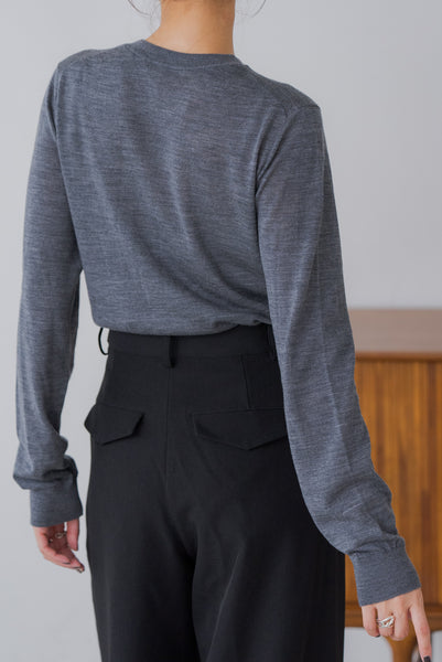 【10月15日(水)20:00〜 販売開始】ウールクルーネックニット｜WOOL CREWNECK KNIT