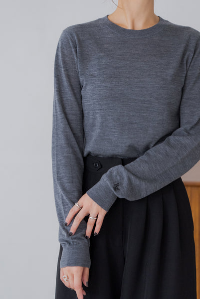 【10月15日(水)20:00〜 販売開始】ウールクルーネックニット｜WOOL CREWNECK KNIT