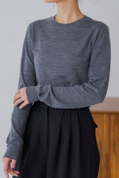 【10月15日(水)20:00〜 販売開始】ウールクルーネックニット｜WOOL CREWNECK KNIT