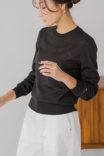 【10月15日(水)20:00〜 販売開始】ウールクルーネックニット｜WOOL CREWNECK KNIT