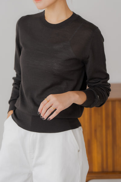 【10月15日(水)20:00〜 販売開始】ウールクルーネックニット｜WOOL CREWNECK KNIT