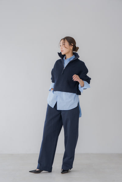 【11月12日(水)20:00〜 販売開始】ジップネックニット｜ZIP NECK KNIT