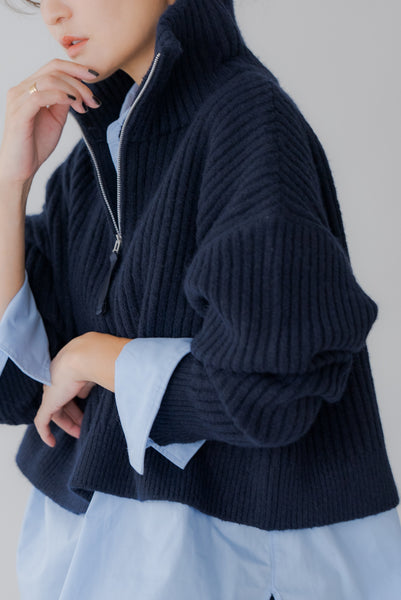 【11月12日(水)20:00〜 販売開始】ジップネックニット｜ZIP NECK KNIT
