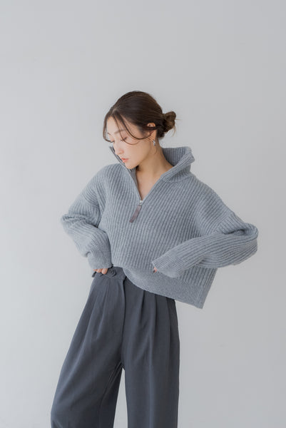 【11月12日(水)20:00〜 販売開始】ジップネックニット｜ZIP NECK KNIT