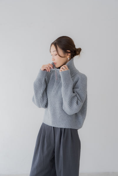 【11月12日(水)20:00〜 販売開始】ジップネックニット｜ZIP NECK KNIT