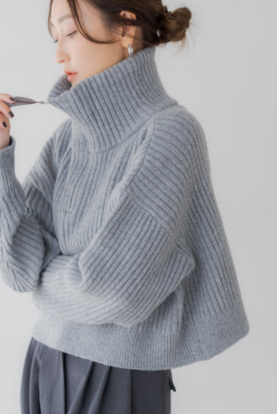 【11月12日(水)20:00〜 販売開始】ジップネックニット｜ZIP NECK KNIT