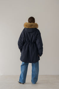 リグリーム　オーバーサイズモッズコート　ネイビー オーバーモッズコート｜OVER MODS COATの通販｜regleam