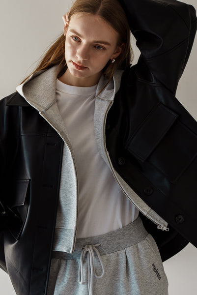 【1月22日(木)20:00〜 販売開始】エコレザーシャツジャケット｜ECO LEATHER SHIRT JACKET