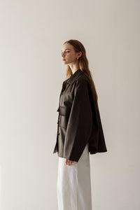 エコレザーシャツジャケット｜ECO LEATHER SHIRT JACKETの通販｜regleam