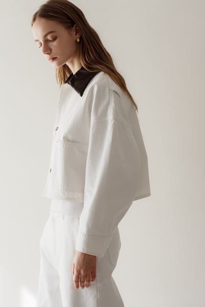 【2月10日(火)20:00〜 販売開始】アクセントカラーデニムジャケット｜ACCENT COLLAR DENIM JACKET