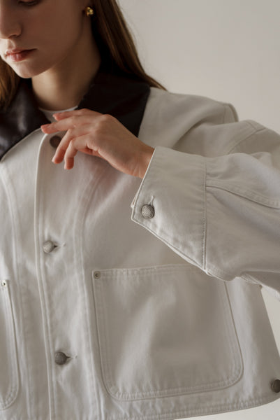 【2月10日(火)20:00〜 販売開始】アクセントカラーデニムジャケット｜ACCENT COLLAR DENIM JACKET