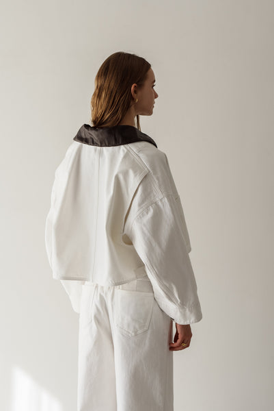 【2月10日(火)20:00〜 販売開始】アクセントカラーデニムジャケット｜ACCENT COLLAR DENIM JACKET