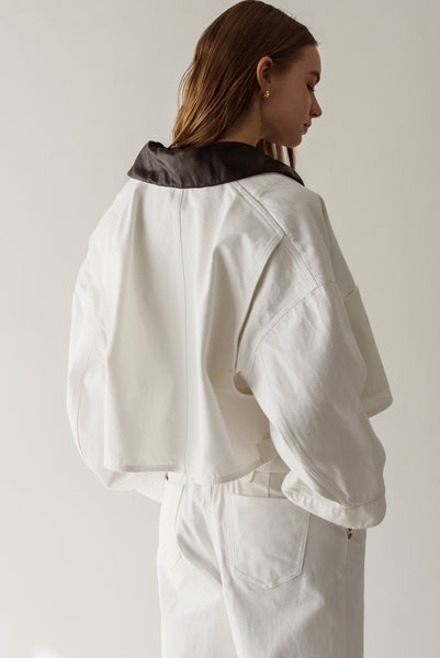 【2月10日(火)20:00〜 販売開始】アクセントカラーデニムジャケット｜ACCENT COLLAR DENIM JACKET