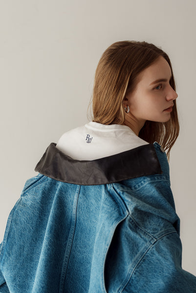 【2月10日(火)20:00〜 販売開始】アクセントカラーデニムジャケット｜ACCENT COLLAR DENIM JACKET