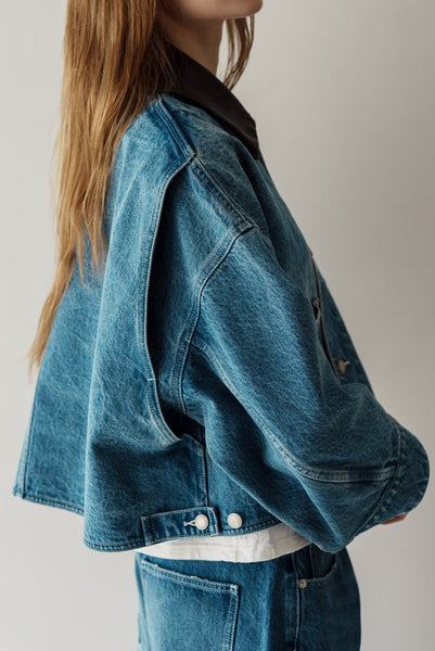 【2月10日(火)20:00〜 販売開始】アクセントカラーデニムジャケット｜ACCENT COLLAR DENIM JACKET