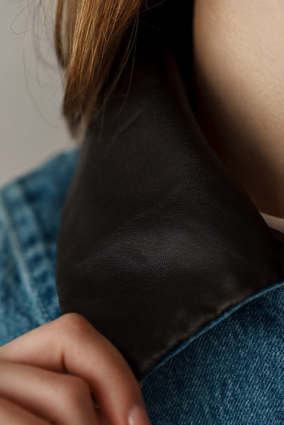 【2月10日(火)20:00〜 販売開始】アクセントカラーデニムジャケット｜ACCENT COLLAR DENIM JACKET