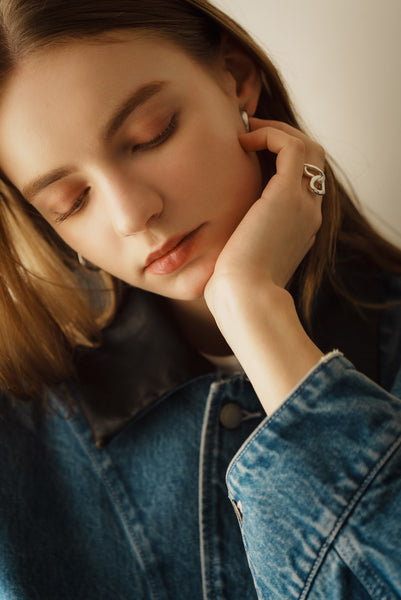 【2月10日(火)20:00〜 販売開始】アクセントカラーデニムジャケット｜ACCENT COLLAR DENIM JACKET