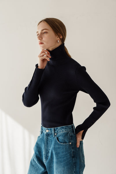 【12月9日(火)20:00〜 販売開始】リブタートルネック｜RIBBED TURTLE NECK