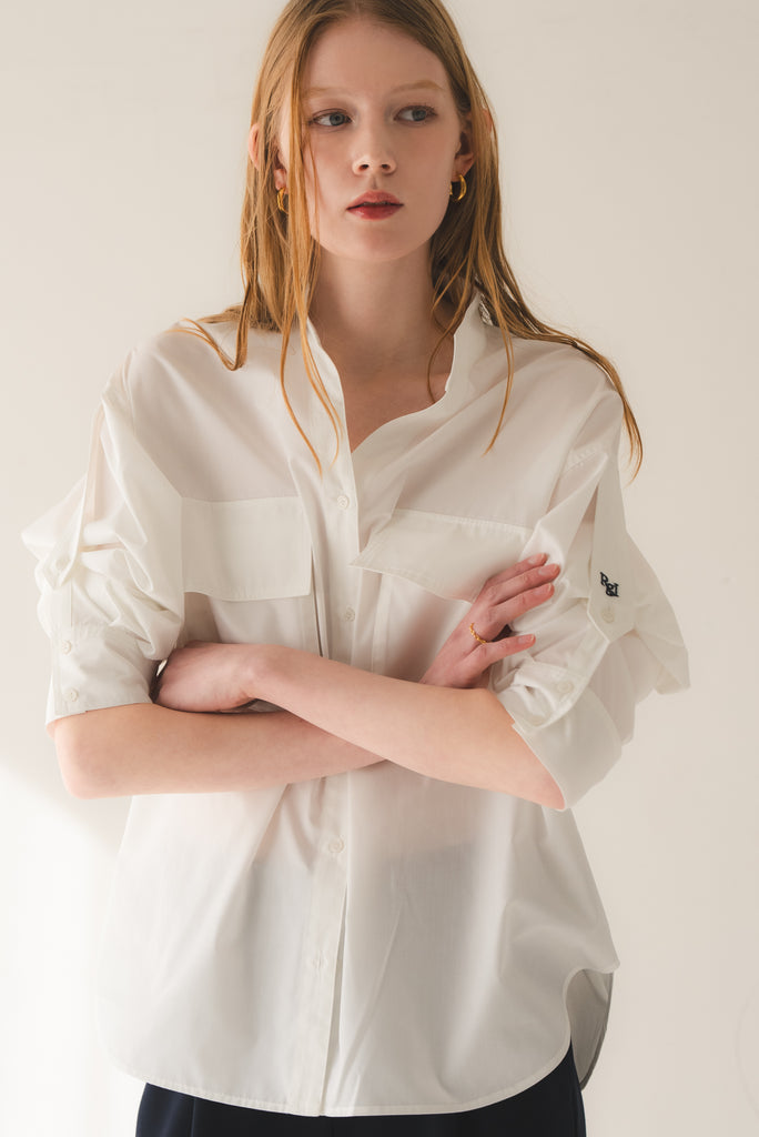 IRENE   ロールアップスリーブシャツ IRENE ロールアップスリーブシャツ