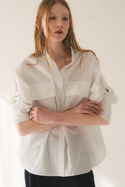 【5月26日(火)20:00〜 再販開始】ロールアップスリーブシャツ｜ROLL-UP SLEEVE SHIRT