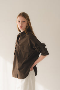 regleam ロールアップスリーブシャツ ネイビー ロールアップスリーブシャツ｜ROLL-UP SLEEVE SHIRTの通販｜regleam
