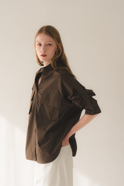 【5月26日(火)20:00〜 再販開始】ロールアップスリーブシャツ｜ROLL-UP SLEEVE SHIRT