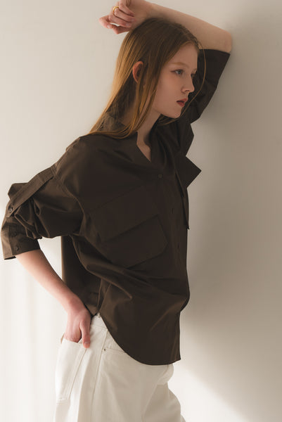 【5月26日(火)20:00〜 再販開始】ロールアップスリーブシャツ｜ROLL-UP SLEEVE SHIRT