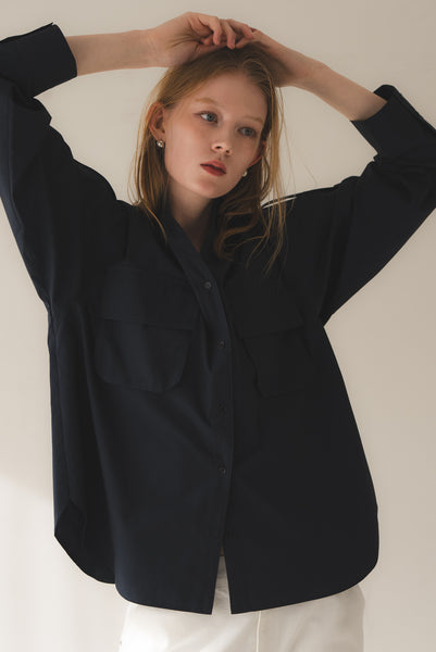【5月26日(火)20:00〜 再販開始】ロールアップスリーブシャツ｜ROLL-UP SLEEVE SHIRT