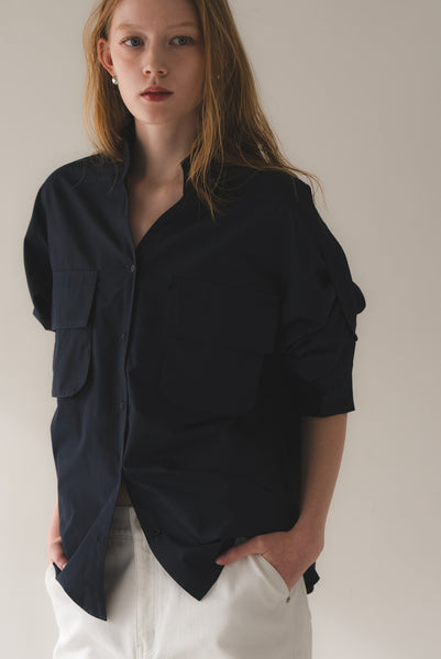 【5月26日(火)20:00〜 再販開始】ロールアップスリーブシャツ｜ROLL-UP SLEEVE SHIRT